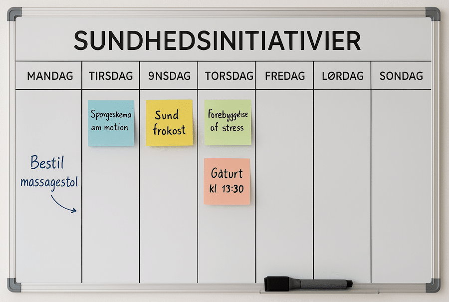 Lav en langsigtet plan over sundhedsinitiativer